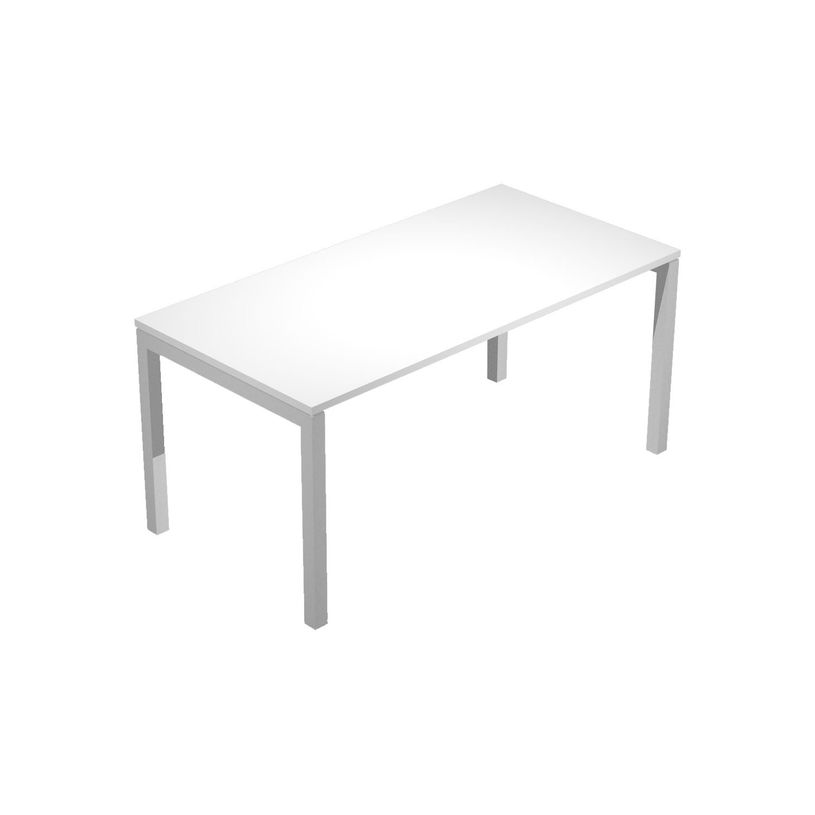 7331920001727-Bureau droit Trend - L140 - pieds arches  - plateau blanc-P_405165729_1-0