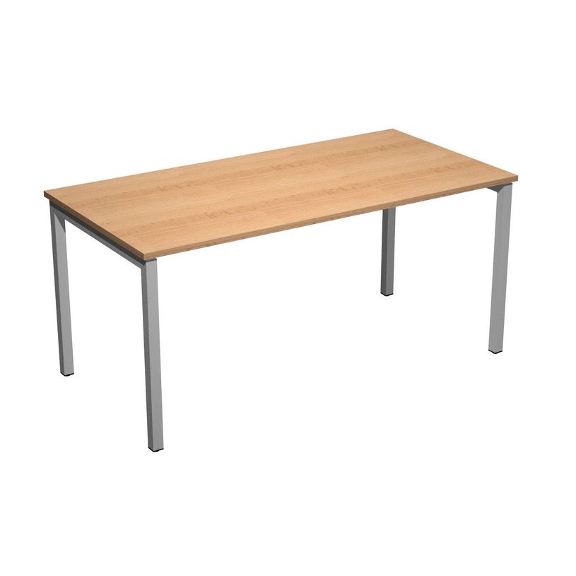 7331920001741-Bureau droit Trend - L140 - pieds arches  - plateau imitation hêtre-P_405165731_1-0