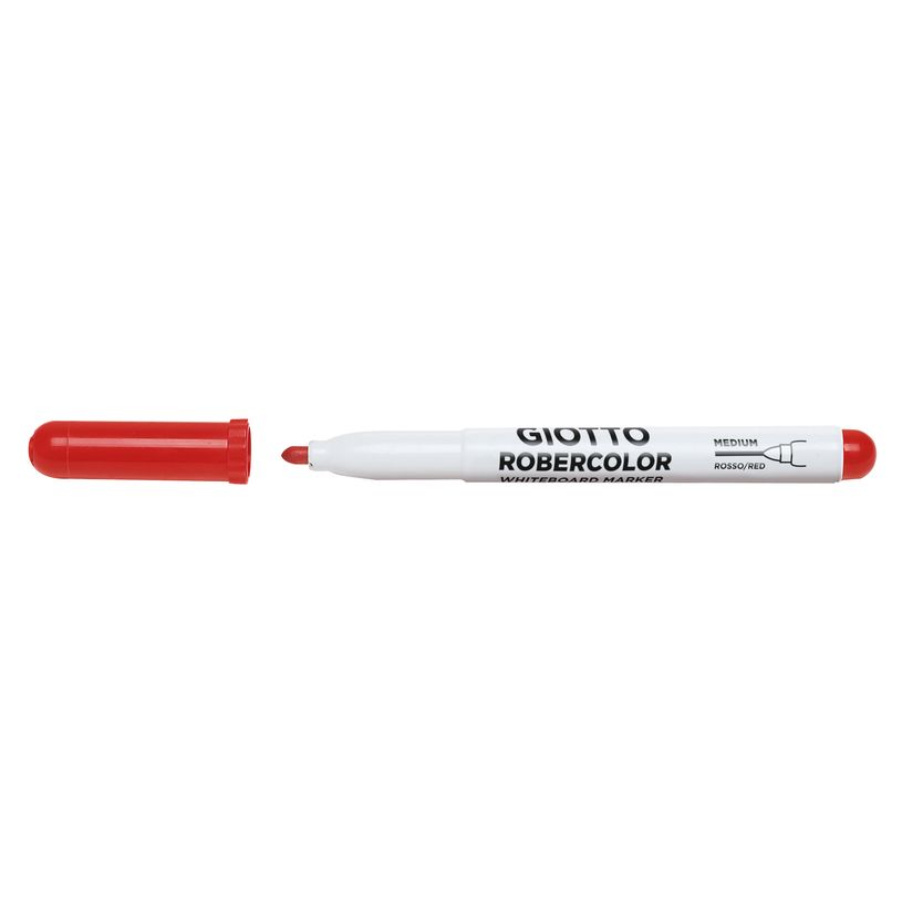 8000825413445-GIOTTO ROBERCOLOR - 12 Feutres tableau blanc - pointe ogive medium 4mm rouge -P_405184305_1-0