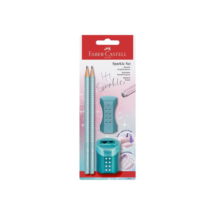 4005401182979-Faber-Castell Sparkle - Set crayons graphite et accessoires-P_405184322_1-0
