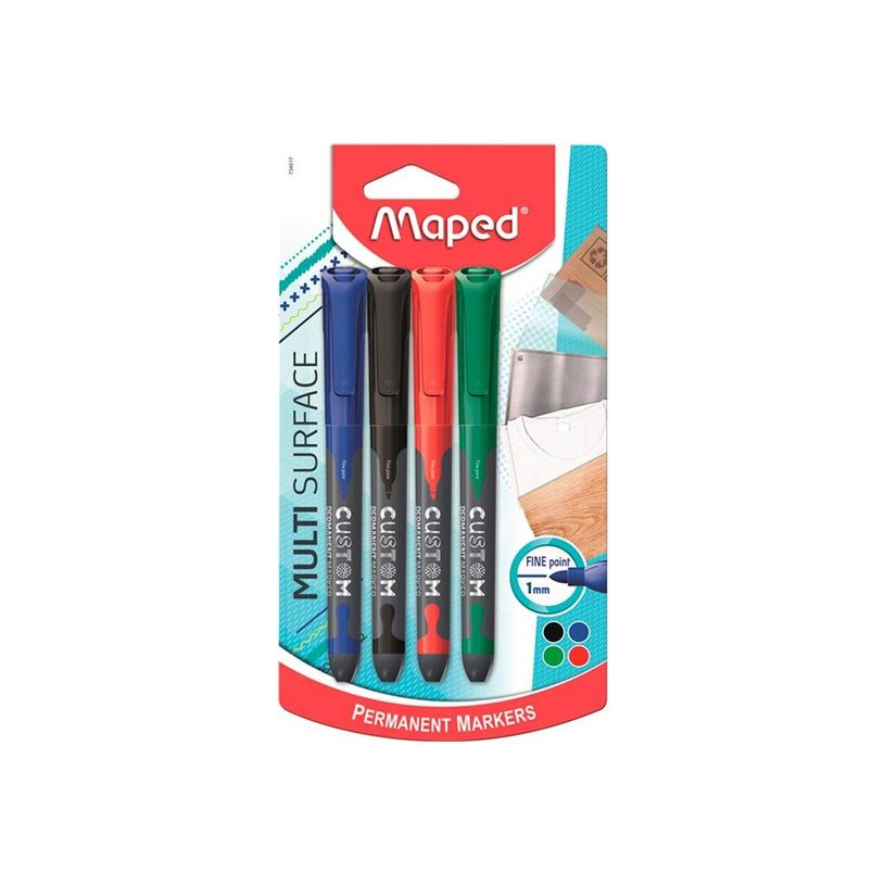 3154147345177-Maped Marker'Peps Custom - 4 Marqueurs permanents - couleurs assorties - 1 mm - pointe fin-P_405184381_3-0