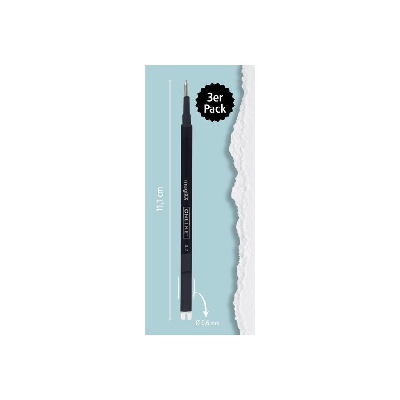 4014421401618-ONLINE magiXX - 3 Recharges pour roller effaçable - noir - 0.7 mm-P_405185013_3-2