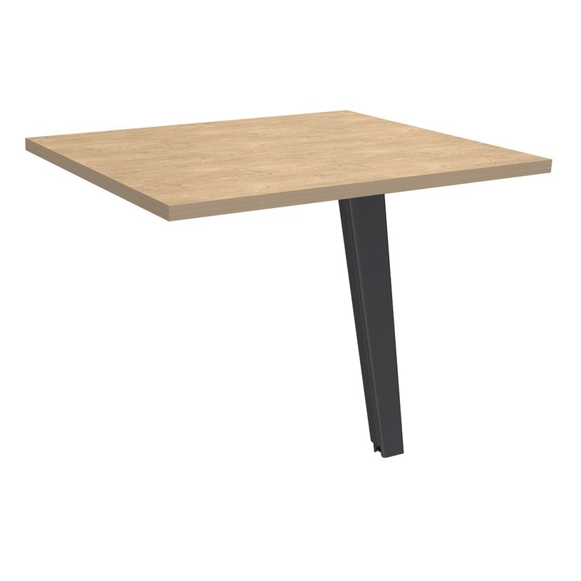 3253310173293-Retour direct pour bureau simple STEELY - L80 cm - pied carbone - plateau imitation chêne-P_405185126_1-0