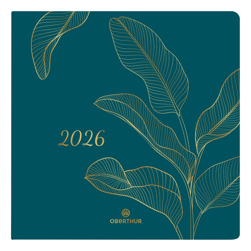 3664447208299-Agenda Astoria - 1 semaine sur 2 pages - 16,5 x 16,5 cm - bleu - Oberthur--0