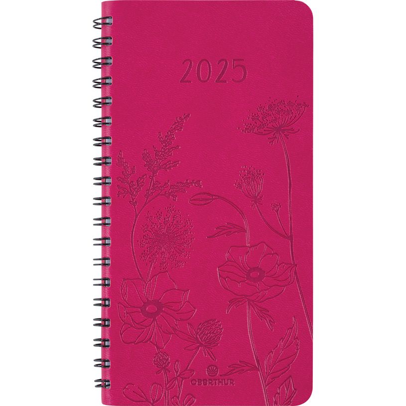 3664447205021-Agenda de poche spiralé Primrose - 1 semaine sur 2 pages - 9,5 x 17 cm - fuchsia - Oberth-P_405186343_1-0