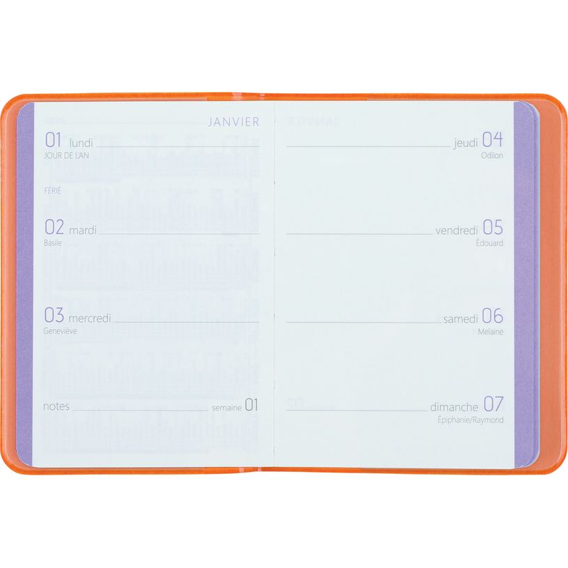 3664447205786-Agenda Colornote - 1 semaine sur 2 pages - 7,5 x 10,5 cm - orange - Oberthur-P_405186359_2-1