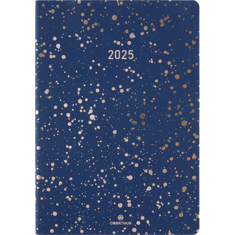 3664447205519-Agenda Céleste - 1 semaine sur 2 pages - 17 x 24,5 cm - marine - Oberthur-P_405186367_1-0