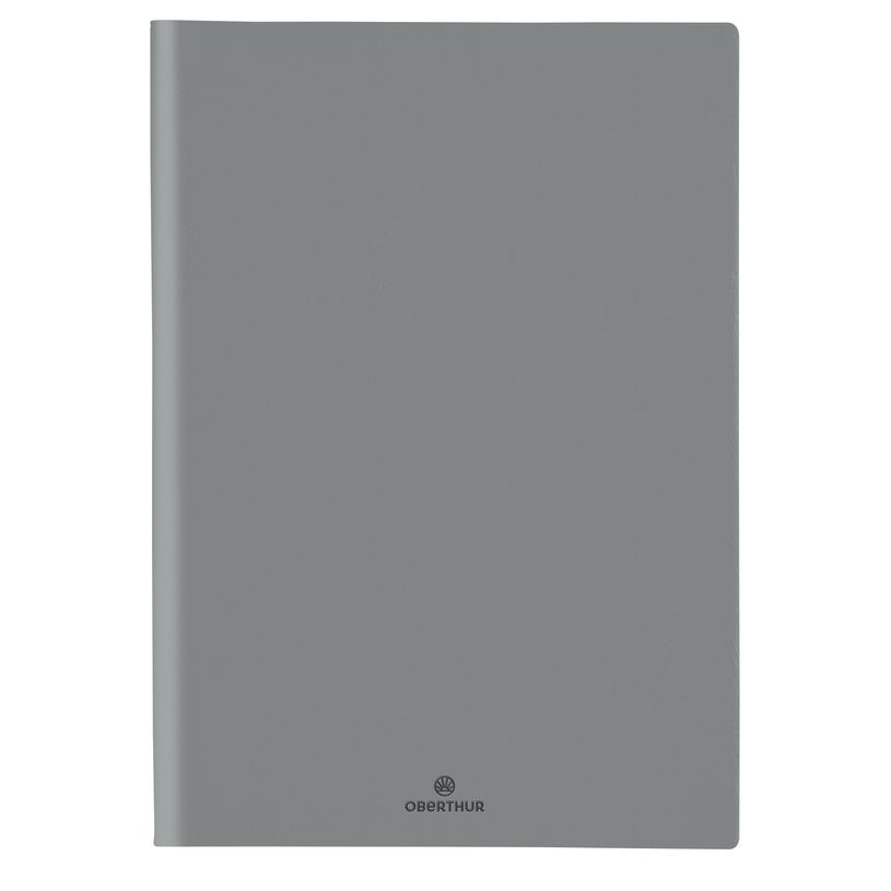 3664447209012-Agenda à spirale Malmo - 1 semaine sur 2 pages - 22 x 30 cm - gris - Oberthur-P_405186483_1-0