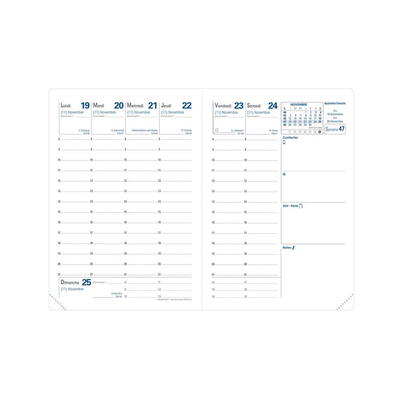 3371010509812-Quo Vadis Toscana Trip - Agenda - 2025 - semainier - mini - 90 x 125 mm - portrait - papier blanc - couleur unique - sand beige cov--1