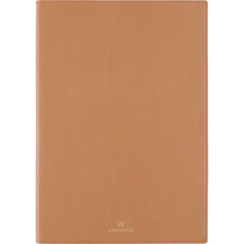 3664447206455-Agenda Feroe - la semaine sur 1 page et une page de note - 15 x 21 cm - camel - Oberthur--0
