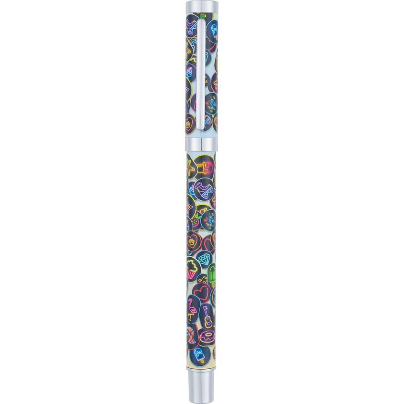 3664447143248-Stylo roller a cartouche Arcade - 5 decors assortis - Oberthur-P_405188858_4-3