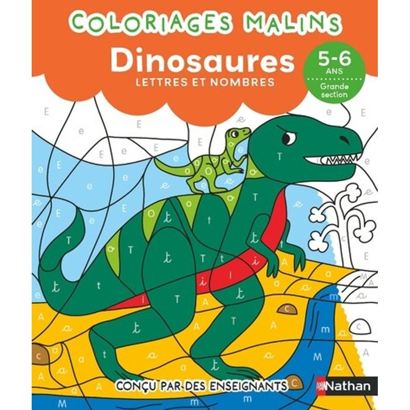 9782095029746-Coloriages malins - Les dinosaures : lettres et nombres - 5-6 ans GS-P_405188916_1-0