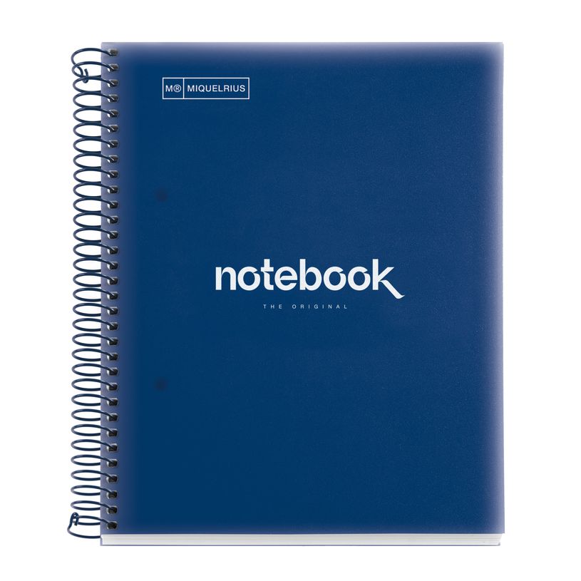 8422593499474-Notebook Emotions, couverture souple, A5, lignes horizontales 7 mm, 120 feuilles de 5 couleurs, Miquelr--0