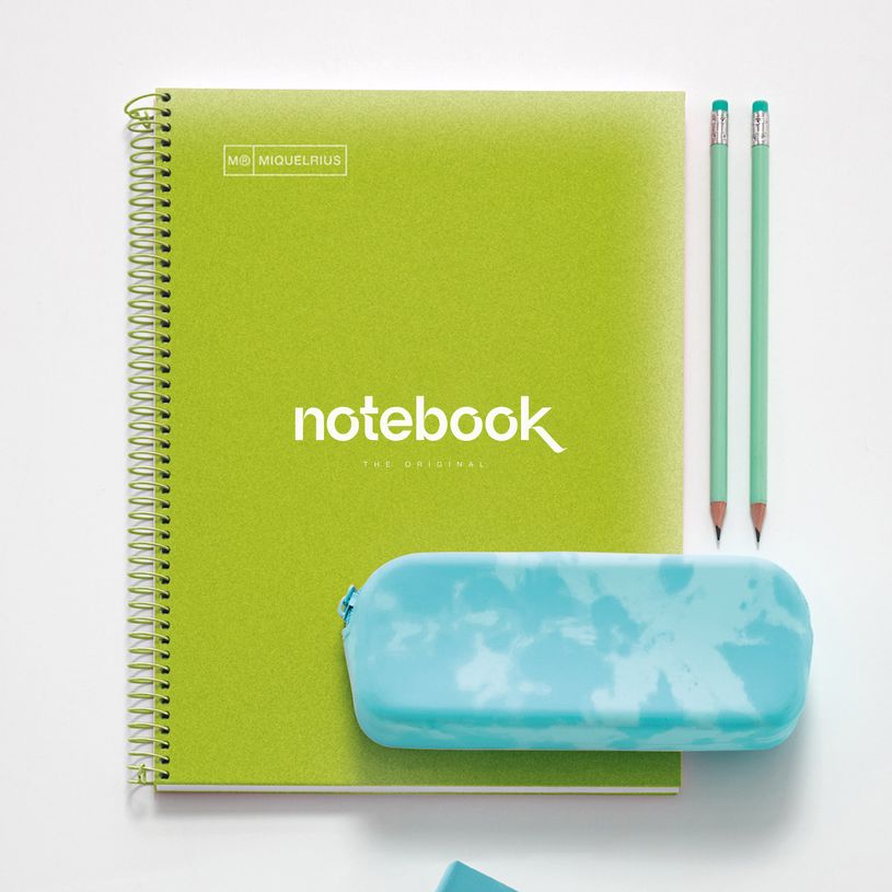 8422593499405-Notebook Emotions, couverture souple, A4 lignes horizontales 7 mm, 120 feuilles de 5 couleurs, Miquelri--2