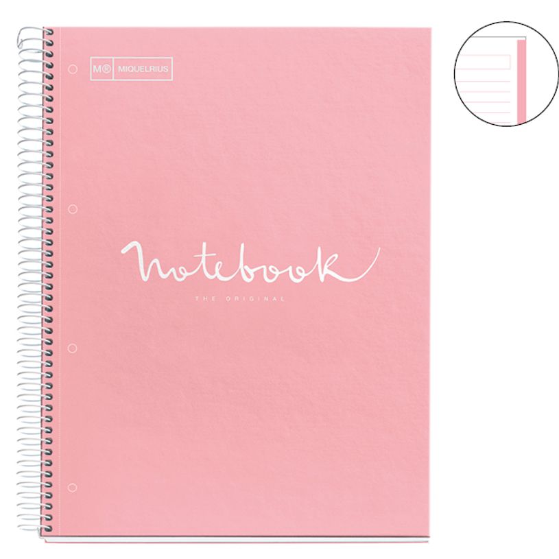 8422593488249-Notebook Emotions, couverture rigide, A4, lignes horizontales 7 mm, 80 feuilles de 1 coule-P_405189252_1-0