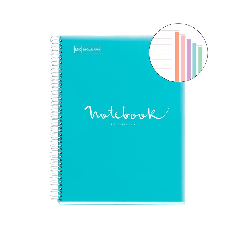 8422593485675-Notebook Emotions, couverture souple, A4 lignes horizontales 7 mm, 120 feuilles de 5 coule-P_405189272_2-1