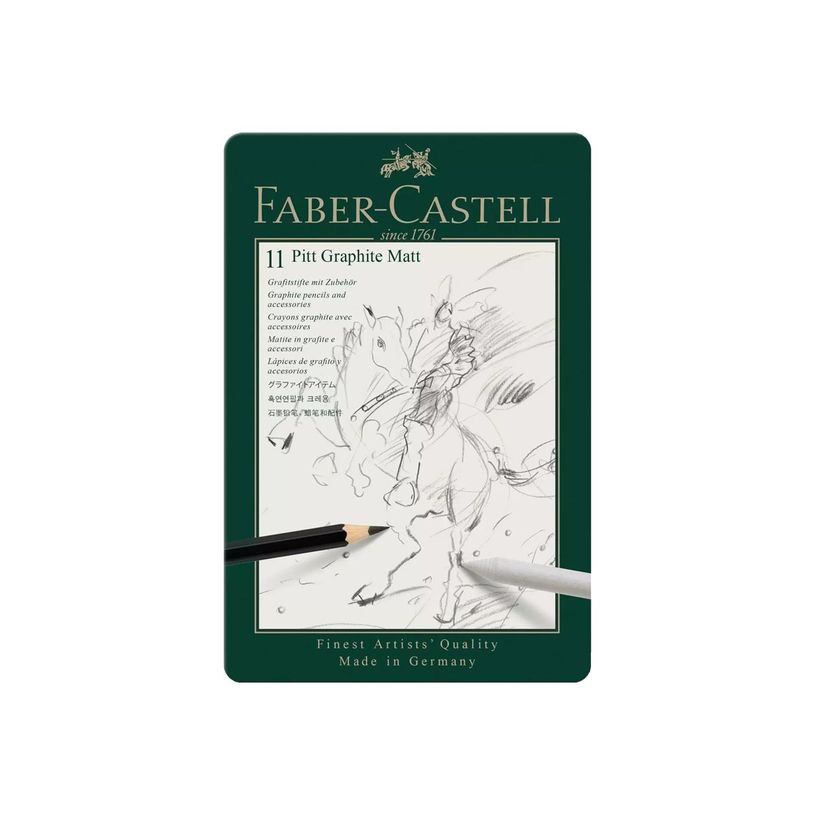 4005401152200-Faber-Castell Pitt Graphite Matt - Crayon - graphite - assorti (pack de 8)-P_405217254_1-0