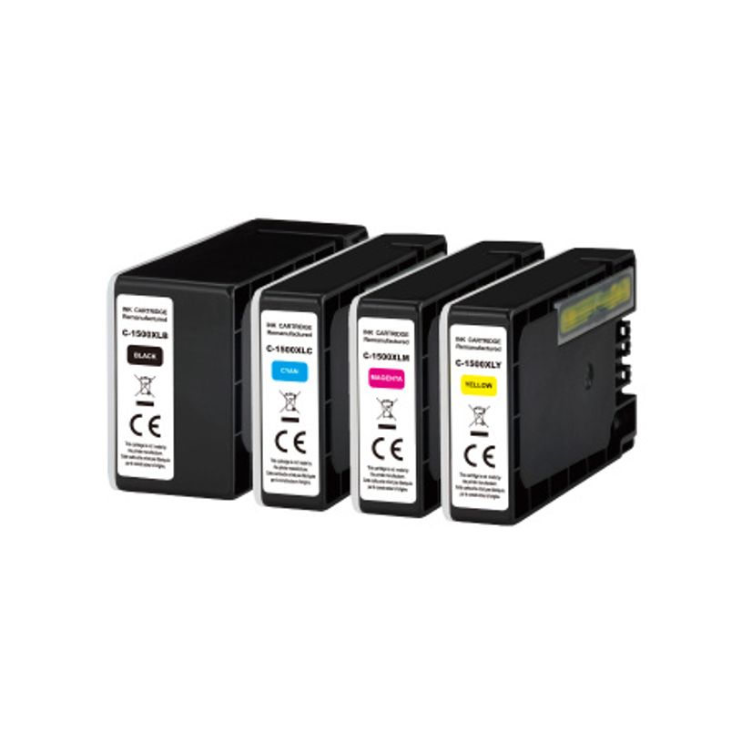 3584770912840-Cartouche compatible Canon PGI-1500XL - pack de 4 - noir, cyan, magenta, jaune - Uprint-P_405221684_2-1