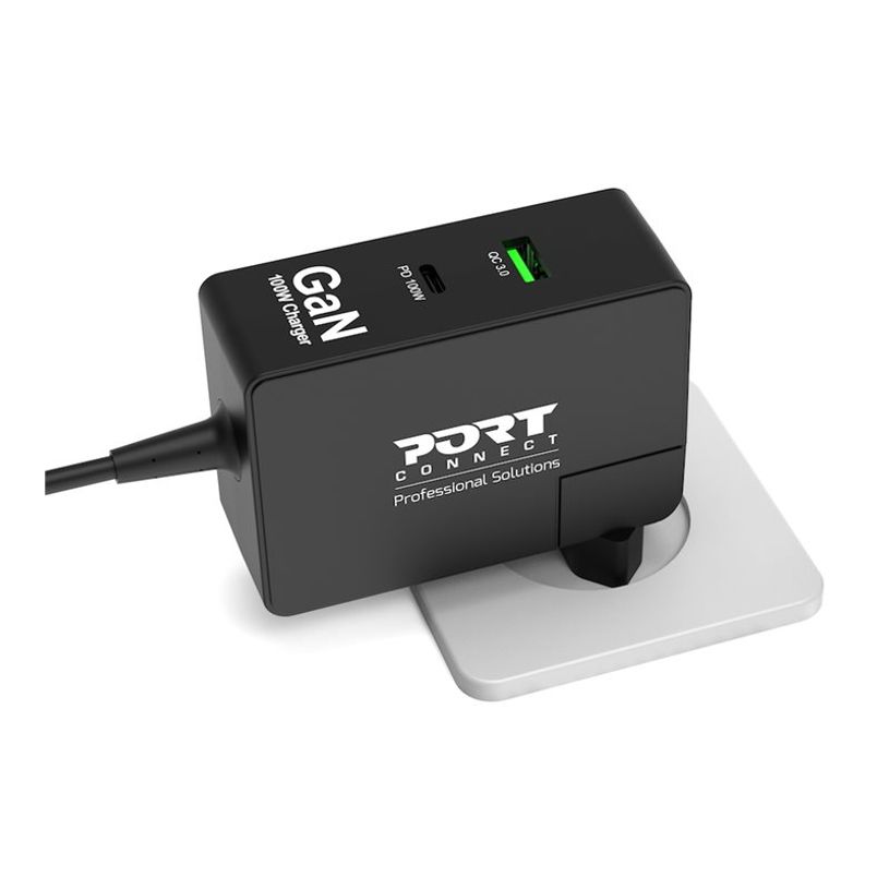 3567049021030-PORT Connect - Chargeur secteur universel USB-C et USB-A Quick Charge - GaN 100 Watt -P_405224211_5-3