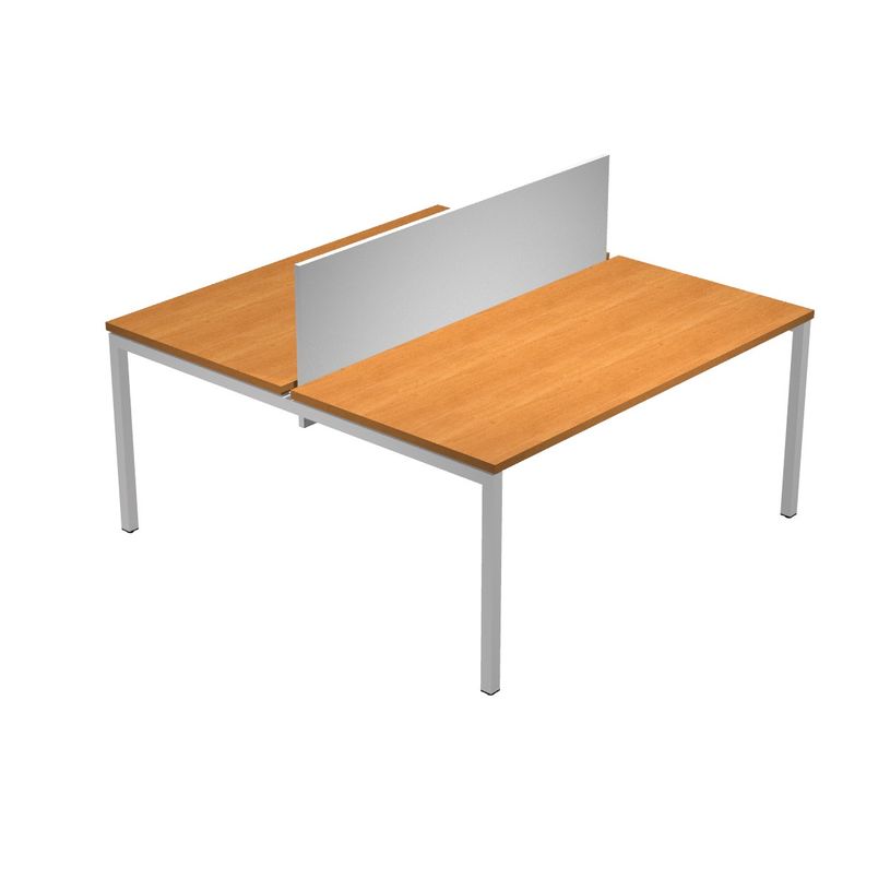 0404052254884-Bureau bench Trend - L160 - avec panneau de séparation - plateau imitation aulne-P_405225488_1-0