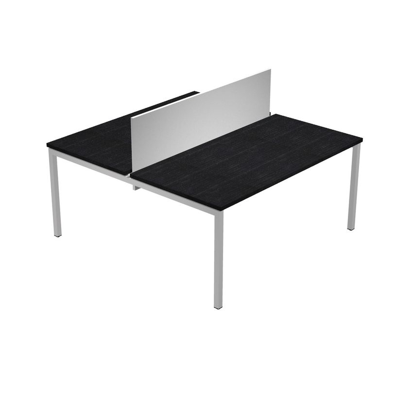 0404052255010-Bureau bench Trend - L180 - sans panneau de séparation - plateau imitation frêne noir-P_405225501_1-0
