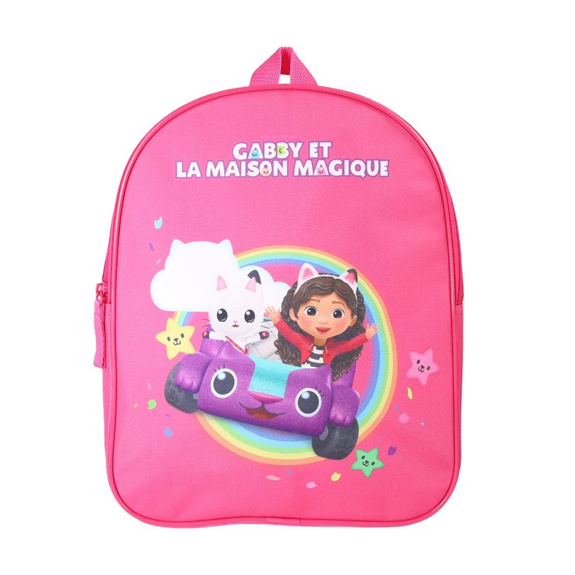 3666311031743-Sac a dos Gabby et la maison magique - 32cm -  1 compartiment - rose - Bagtrotter-P_405226153_1-0