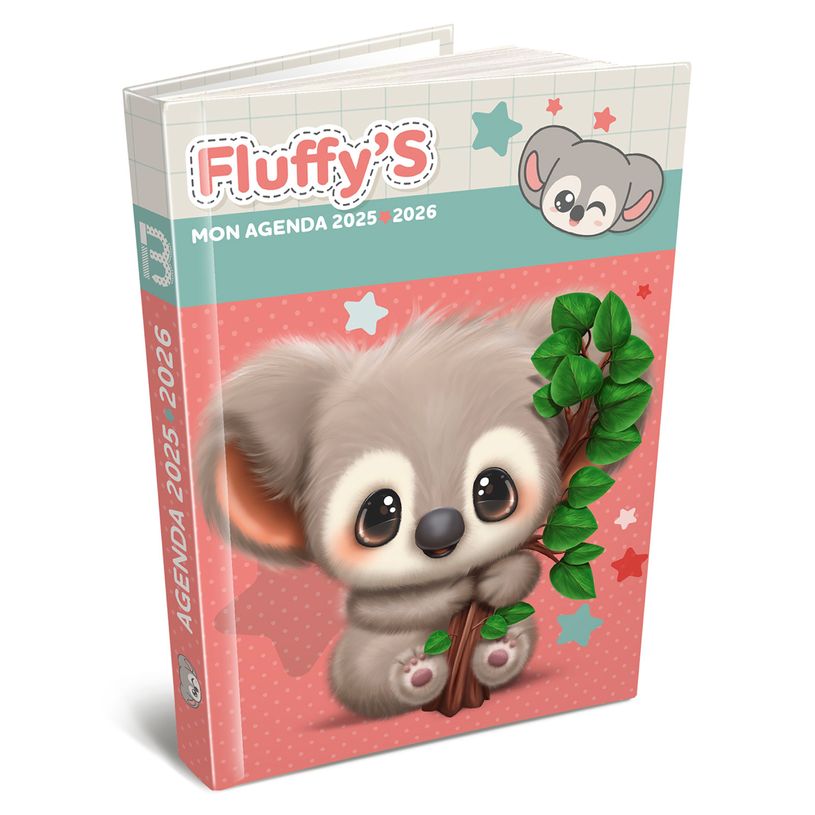 3592930026108-Agenda RDC reliure intégra année scolaire BOUCHUT "Fluffy's Koala" 12,5 x 17,5 cm PEFC 7-P_405227458_1-0