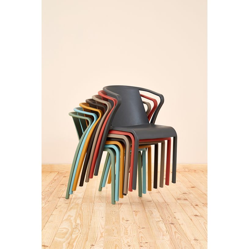 8414376776117-Fauteuil empilable FADO - Ezpeleta professionnel - Sable-P_405227955_4-3