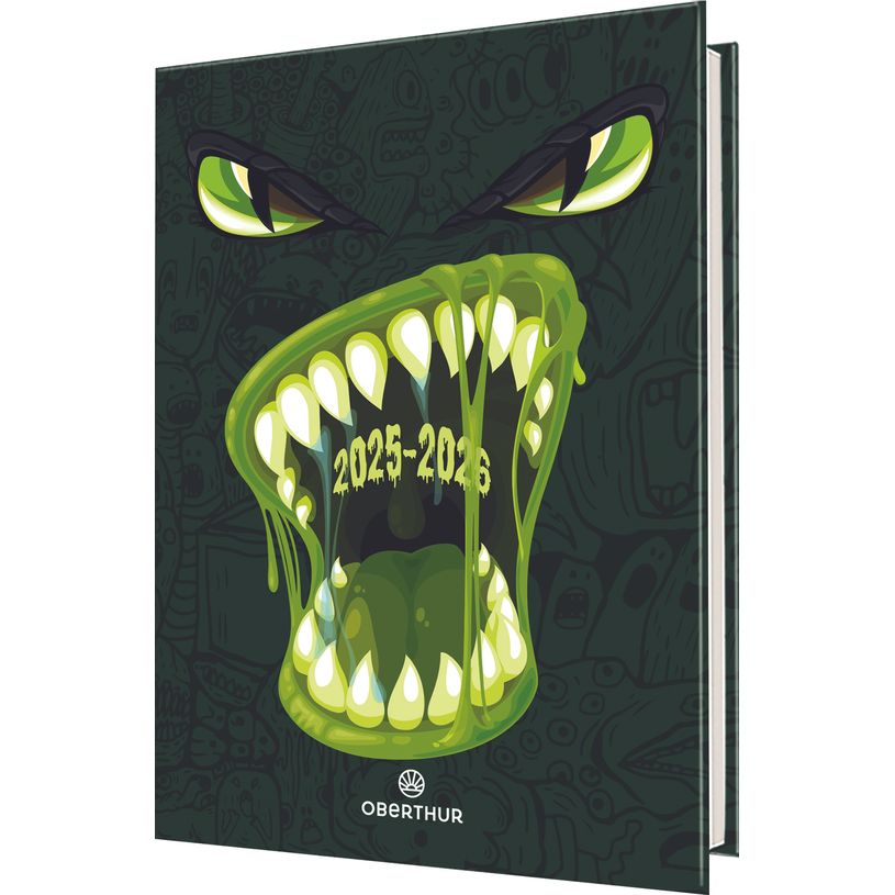 3664447195643-Agenda Monstre - 1 jour par page - 12,5 x 17,5 cm - Oberthur-P_405228427_1-0