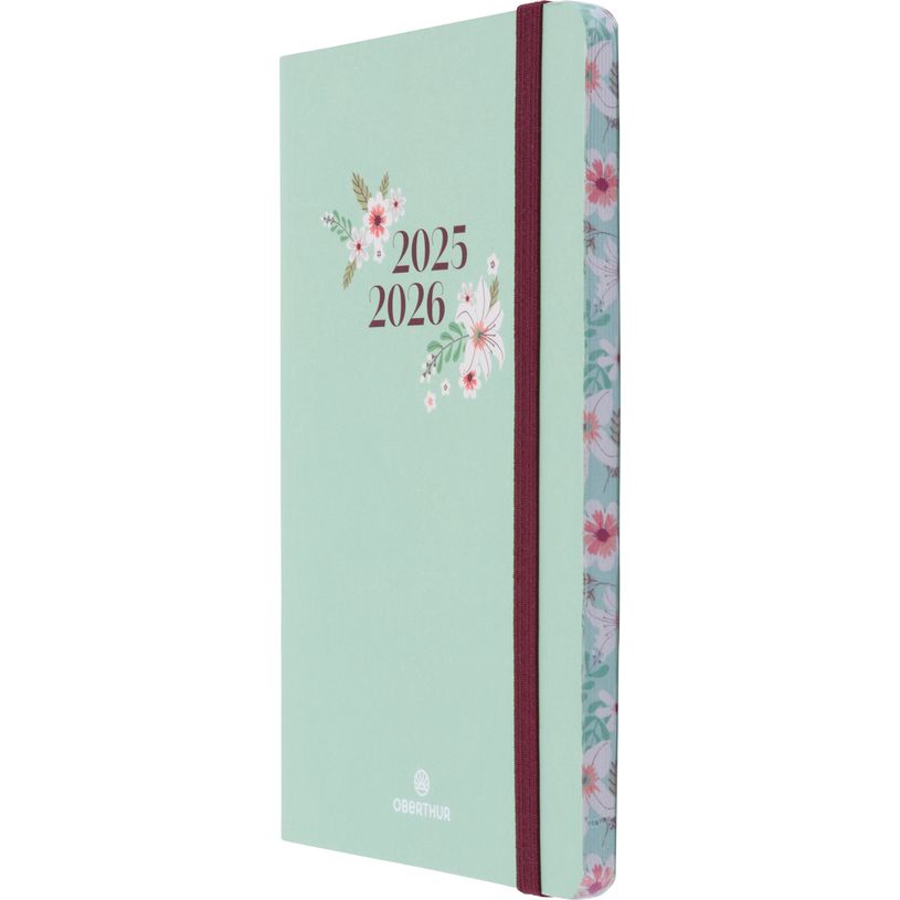 3664447196312-Agenda à élastique Tivoli - 1 semaine sur 2 pages - 10 x 15 cm - vert pastel - Oberthur-P_405229875_2-1