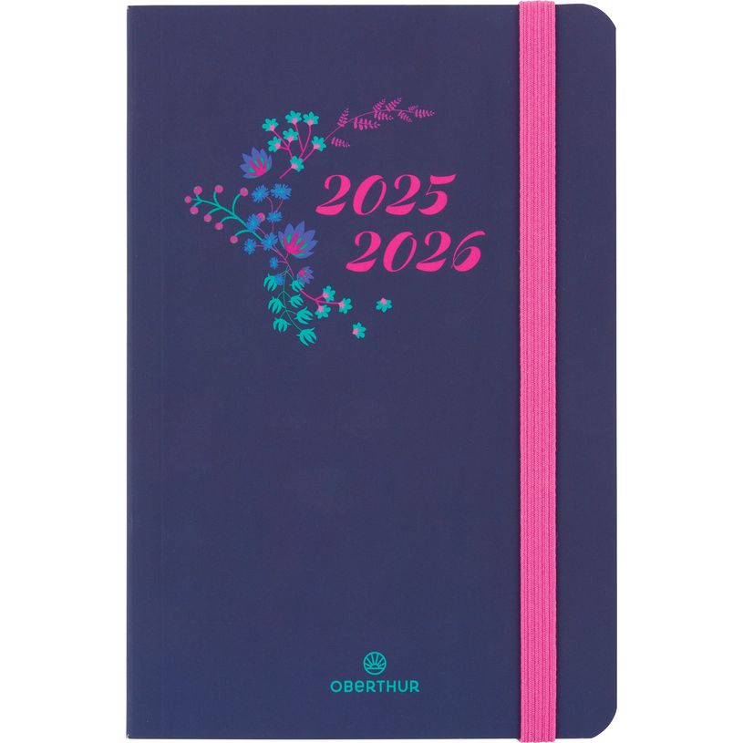3664447196329-Agenda à élastique Tivoli - 1 semaine sur 2 pages - 10 x 15 cm - bleu nuit - Oberthur-P_405229876_1-0