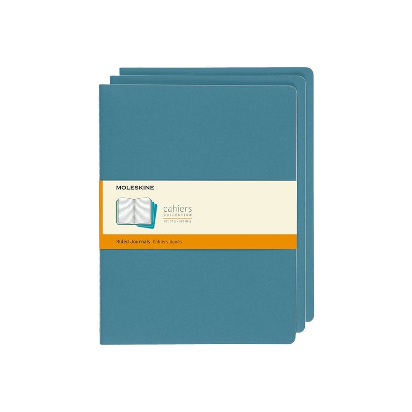 8058647629605-Moleskine Cahier - Journal - reliure cousue - XL - 190 x 250 mm - papier ivoire - ligné - couvre-P_405231342_2-0