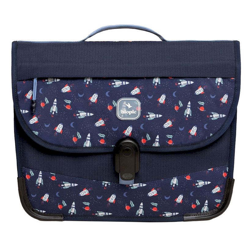 0404052342154-Cartable scolaire Léo - 38 cm - 2 compartiments - galaxy - Biopic--0