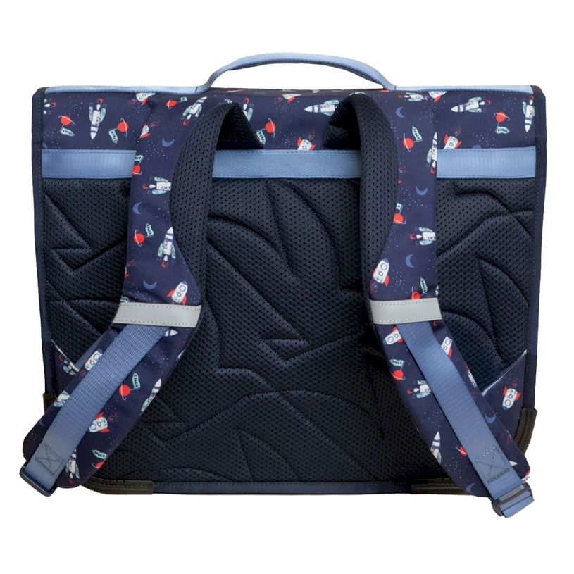 0404052342154-Cartable scolaire Léo - 38 cm - 2 compartiments - galaxy - Biopic--1