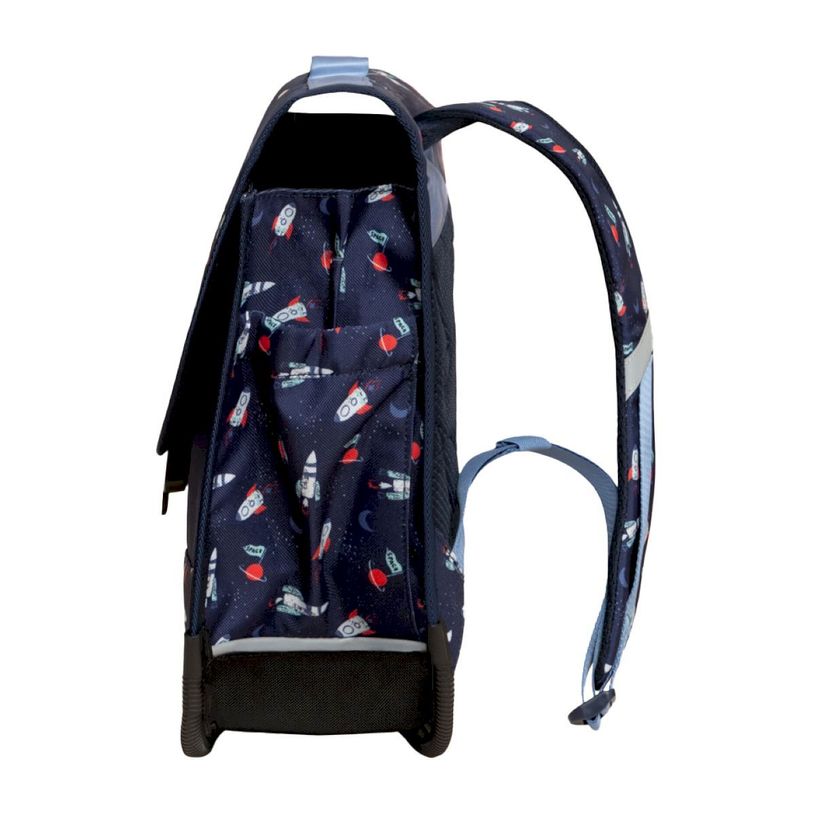 0404052342154-Cartable scolaire Léo - 38 cm - 2 compartiments - galaxy - Biopic--2
