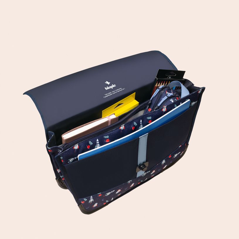 0404052342154-Cartable scolaire Léo - 38 cm - 2 compartiments - galaxy - Biopic-P_405234215_7-6
