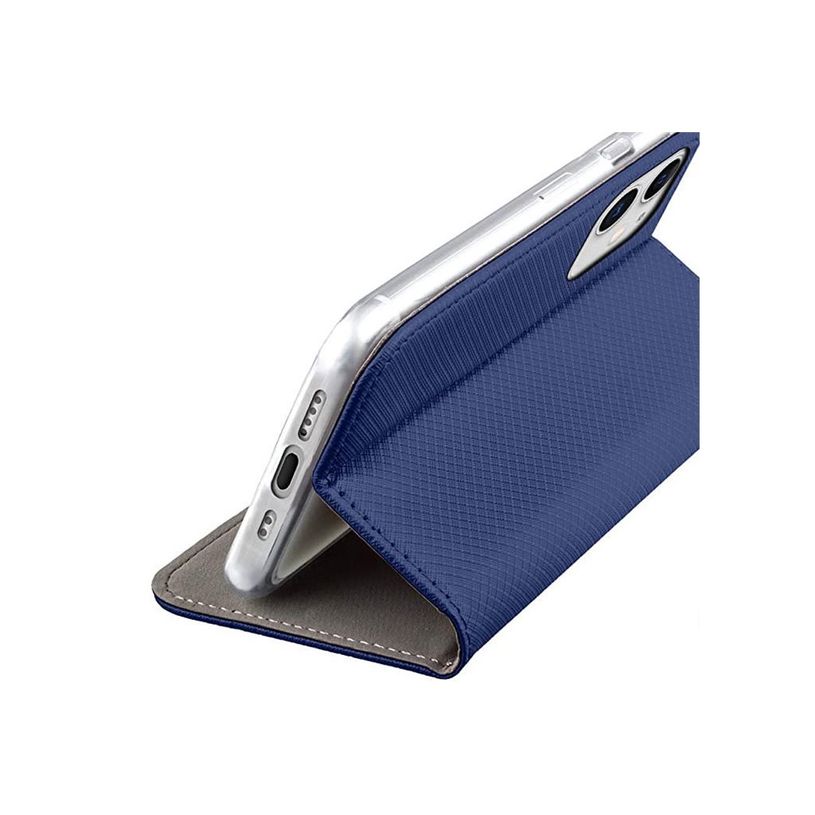 5907457780620-JAYM - Étui à rabat pour téléphone portable - imitation cuir - bleu-P_405235410_4-2