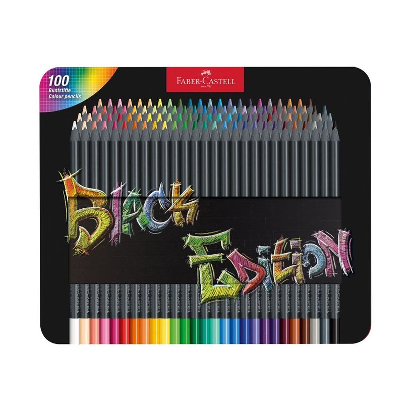 4005401164906-Faber-Castell Black Edition - Boite de 100 crayon sde couleur - couleurs assorties-P_405239605_1-3