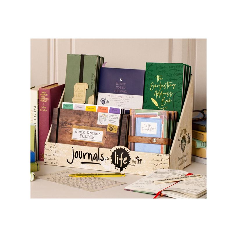 5035393712013-if by Catwalk Journals For Life Junk Drawer - Classeur - extensible - 7 compartiments - largeur de dos : 18 mm - A5 - pour re-P_405239689_2-2