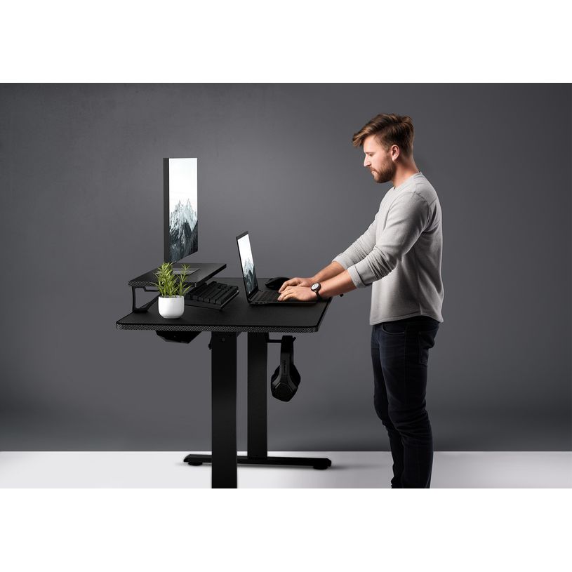 4710483777295-Bureau E-Star 120 - Bureau gaming assis/debout - réglage électrique - L120 cm - noir-P_405239755_9-8