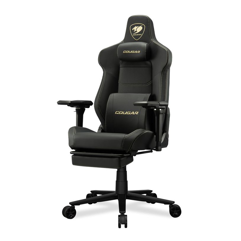 4710483777332-Fauteuil gamer ARMOR EVO M - accoudoirs réglables - appui-tête intégré - noir et or-P_405240150_5-1