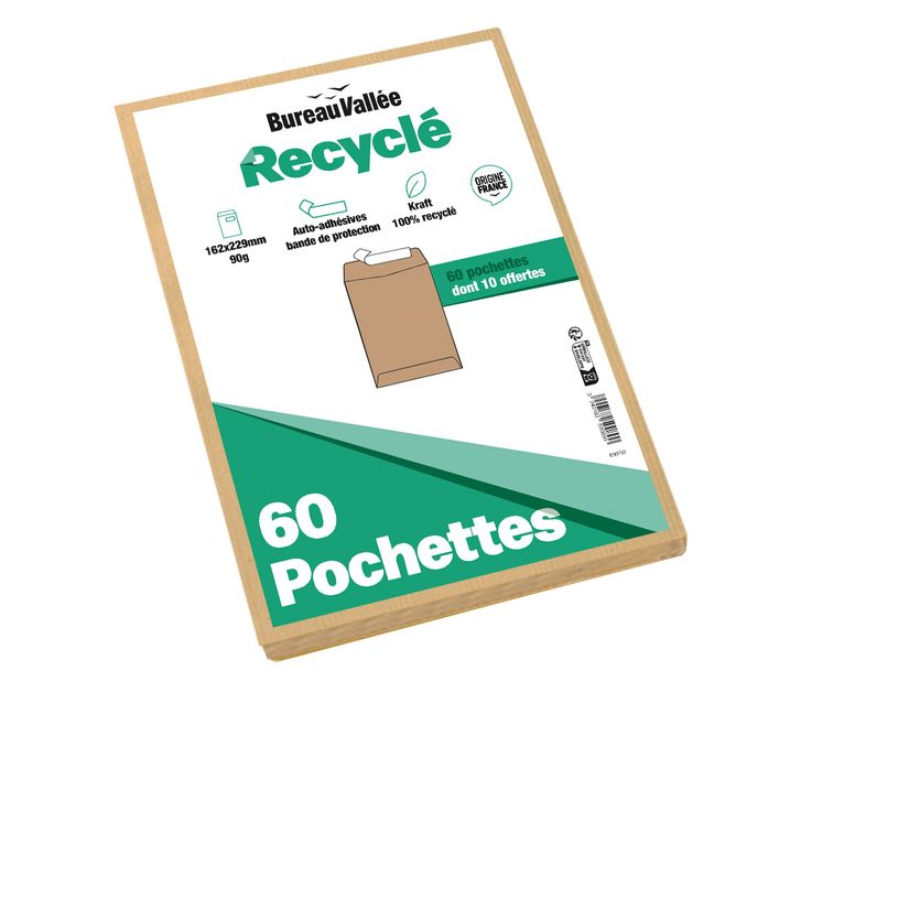 3240182500890-50 Pochettes +20% 162x229 brun Recyclé AA-P_405240804_1-0
