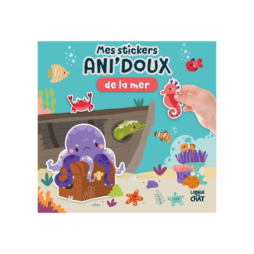 9782806312686-Mes stickers Ani'doux de la mer - Livre d'activités avec grands stickers - Dès 36 mois-P_405241271_1-0