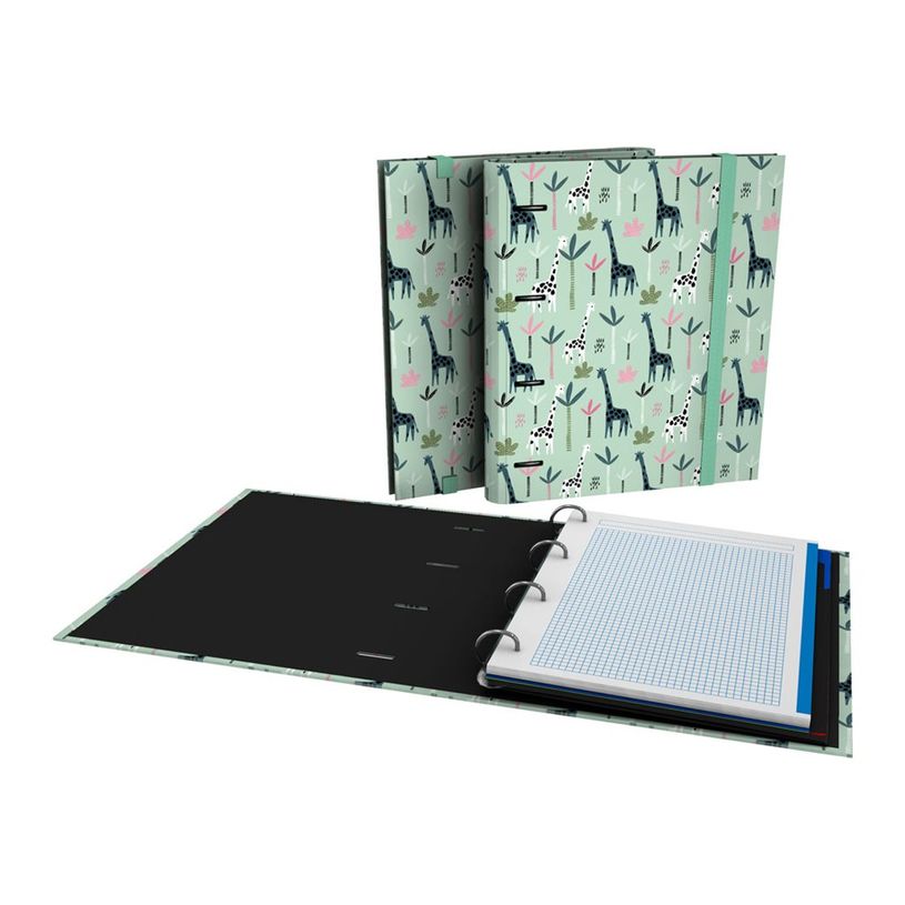 8413623169818-Grafoplas BITS&BOBS - Classeur à anneaux - pour A4 (210 x 297 mm) - jungle-P_405241662_1-0