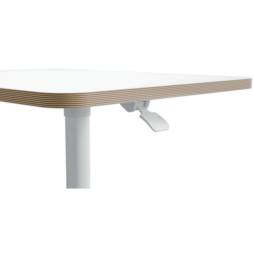 4002432138395-Bureau ERGO - Bureau assis-debout compact - réglable manuel 75-114cm - Blanc--4