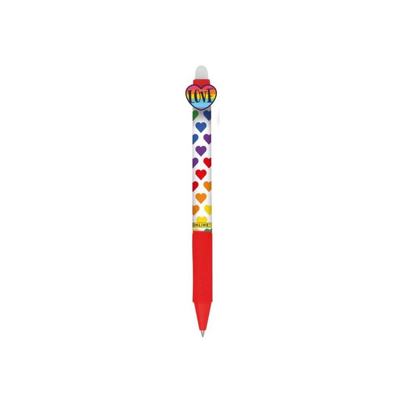 4014421354600-ONLINE magiXX Fun Love & Peace - Roller - colored heart - non permanent - bleu - encre gel - 0.7 mm - moy-P_405242351_2-0