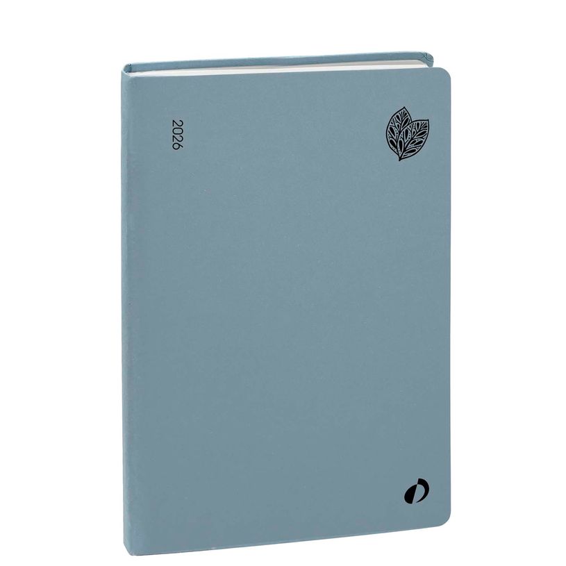 3371010532315-Agenda Année Civile - MINISTRE RECYCLÉ Multilingue - Couverture Harmony - Bleu nuage - 16x24 cm - Semainier - 13 mois de décembre à déc--0