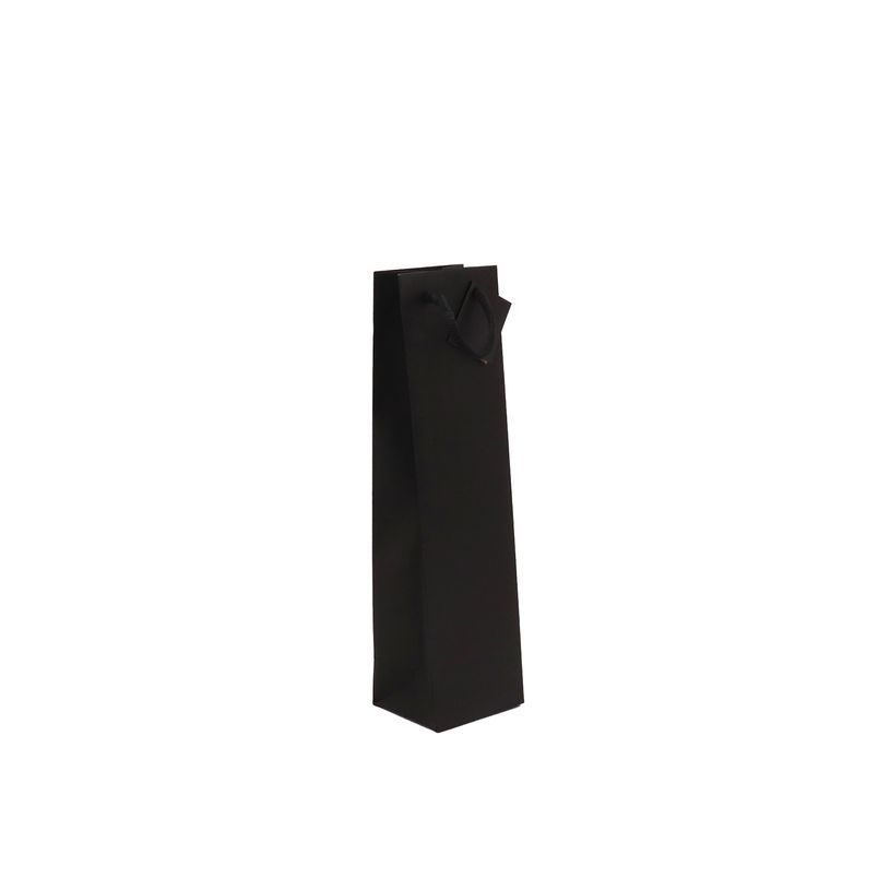 3700481665442-Lot de 25 Sacs Kraft Noir pour Bouteille – 10+9x38 cm – Poignées Corde – 175g – 8-P_405243213_1-0