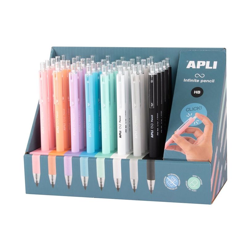 8410782200161-APLI - Crayon - HB - rétractable (pack de 40)-P_405243330_4-1