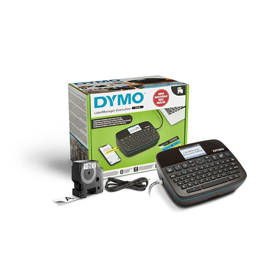 3026982021076-DYMO LabelMANAGER 640CB - Étiqueteuse - Noir et blanc - transfert thermique - Rouleau (2,4-P_405243460_4-3